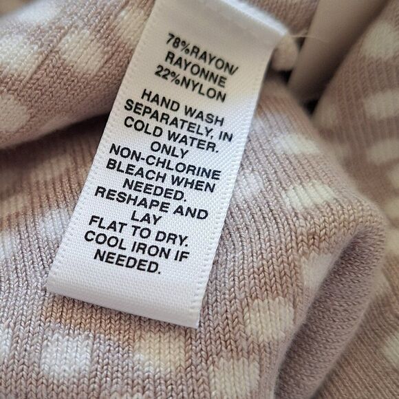 Saks Fifth Avenue Cream White Textured Knit Flared  Size M - Picture 4 of 6